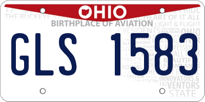 OH license plate GLS1583