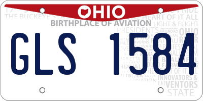 OH license plate GLS1584