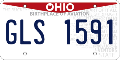 OH license plate GLS1591