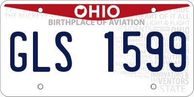 OH license plate GLS1599