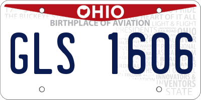 OH license plate GLS1606