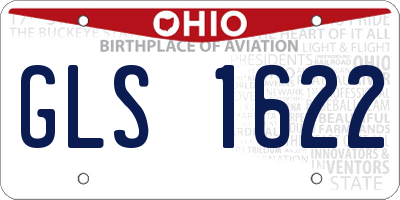 OH license plate GLS1622