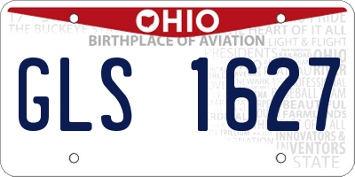 OH license plate GLS1627