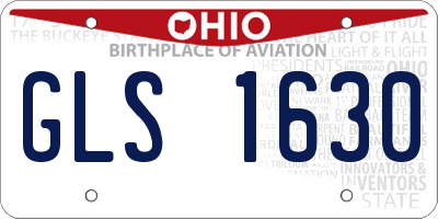 OH license plate GLS1630