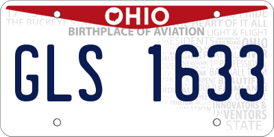 OH license plate GLS1633