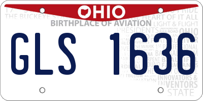 OH license plate GLS1636