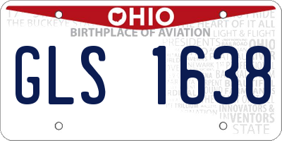 OH license plate GLS1638