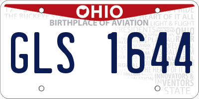 OH license plate GLS1644