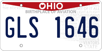 OH license plate GLS1646