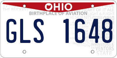 OH license plate GLS1648