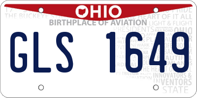 OH license plate GLS1649
