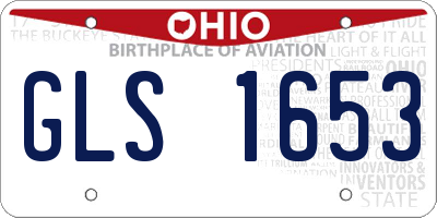 OH license plate GLS1653