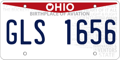 OH license plate GLS1656