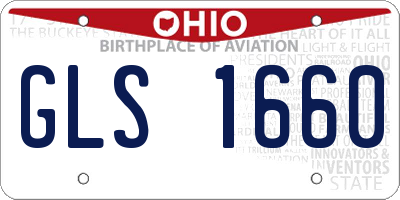 OH license plate GLS1660