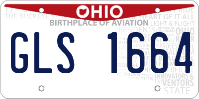 OH license plate GLS1664