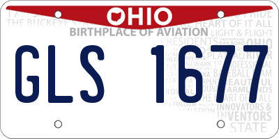 OH license plate GLS1677