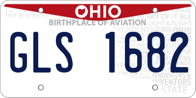 OH license plate GLS1682