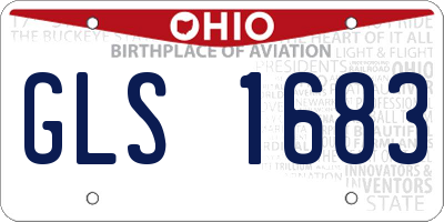 OH license plate GLS1683