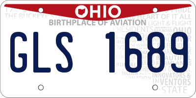 OH license plate GLS1689