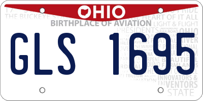 OH license plate GLS1695
