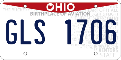 OH license plate GLS1706