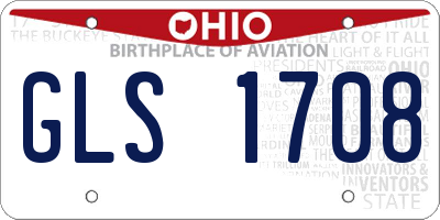 OH license plate GLS1708