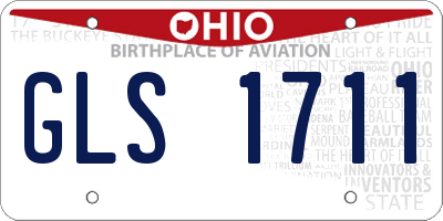 OH license plate GLS1711