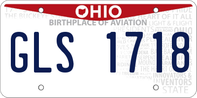 OH license plate GLS1718