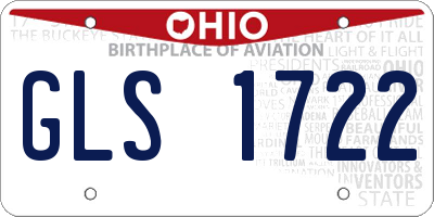 OH license plate GLS1722