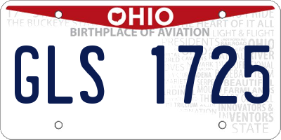 OH license plate GLS1725