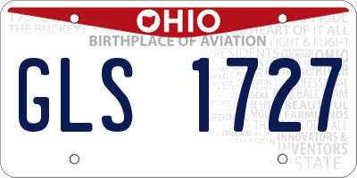 OH license plate GLS1727