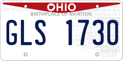 OH license plate GLS1730
