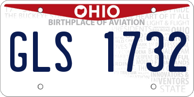 OH license plate GLS1732