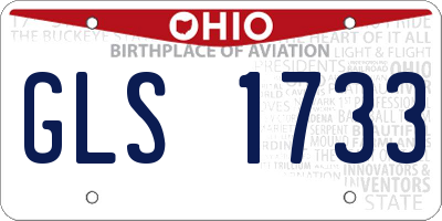 OH license plate GLS1733