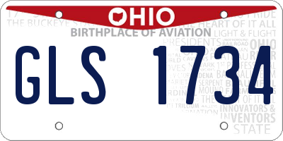 OH license plate GLS1734