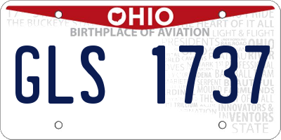OH license plate GLS1737