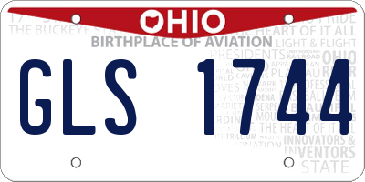 OH license plate GLS1744