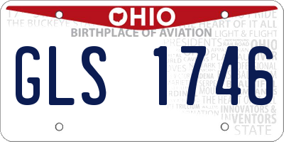 OH license plate GLS1746