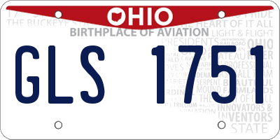 OH license plate GLS1751