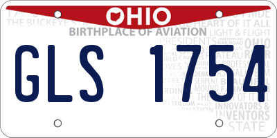 OH license plate GLS1754