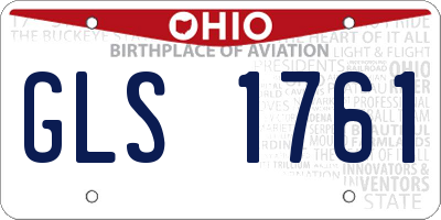 OH license plate GLS1761