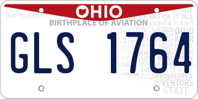 OH license plate GLS1764