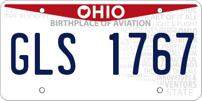 OH license plate GLS1767