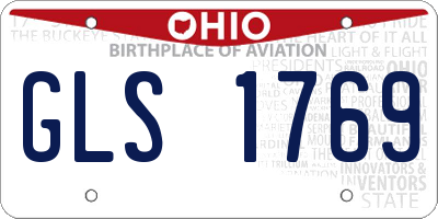OH license plate GLS1769