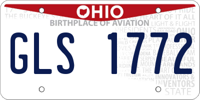 OH license plate GLS1772