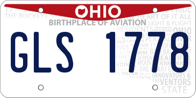 OH license plate GLS1778