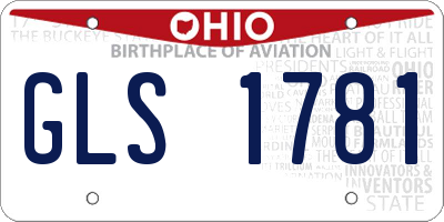 OH license plate GLS1781