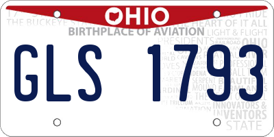 OH license plate GLS1793