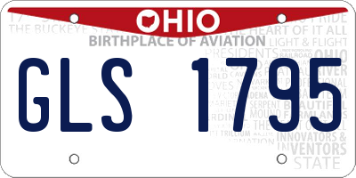 OH license plate GLS1795