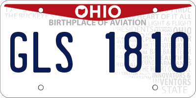 OH license plate GLS1810